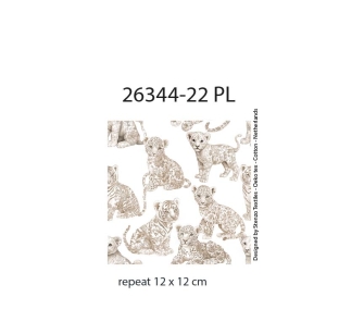 26344-22PL ''Beige Kittens'' print
