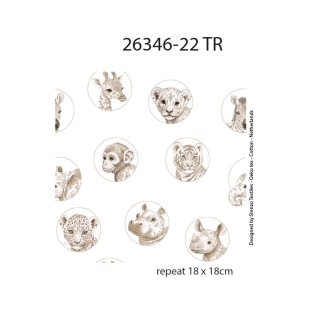 26346-22TR ''Beige Peek-a-Boo'' print