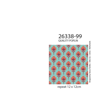 26338-99PL ''Oriental Floral'' print