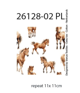 26128-02PL ''Foals'' print