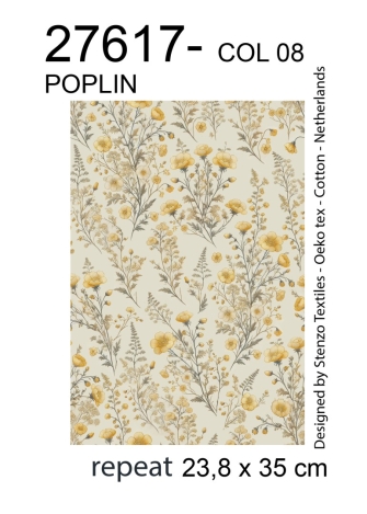 27617-08PL ''Floral Heath'' print