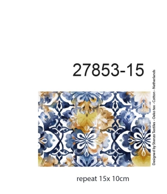 27853-15VW ''Floral Kaleidoscope'' print