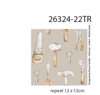 26324-22TR ''Handy Kids'' print