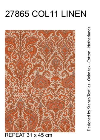 27865-11LI ''Classic Paisley'' print