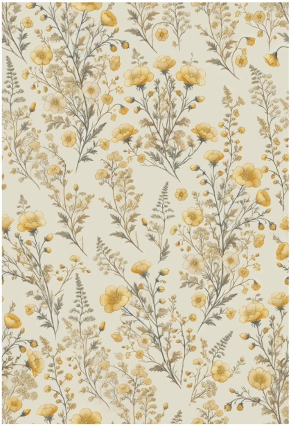 27617-08PL ''Floral Heath'' print