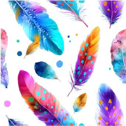 27241-02TR ''Magic Feathers'' print