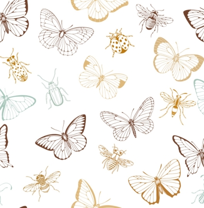 27401-02LI ''Butterfly Outlines'' print