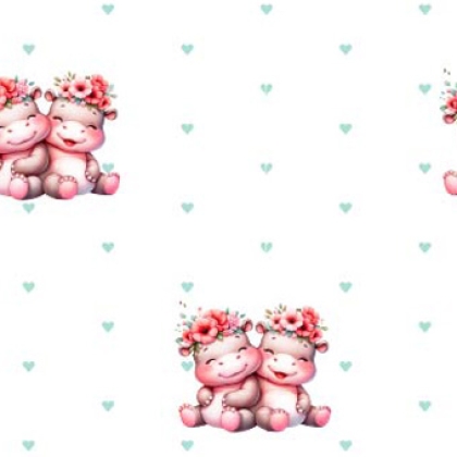 27100-02PL ''Happy Hippo'' print