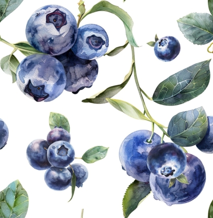 27905TR ''Very Blueberry'' print