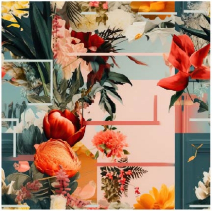 27808-12VE ''Floral Forward'' print