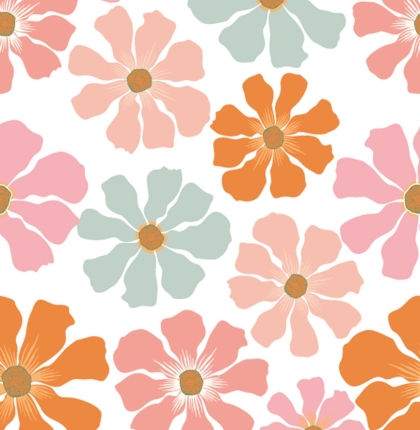 27475-12HD ''Retro Flower'' print