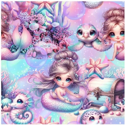 27209-12TR ''Miss Mermaid'' print