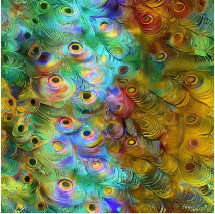 27807-08VE ''Pretty Peacock'' print