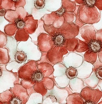 27900-11TR ''Floral Simplicity'' print