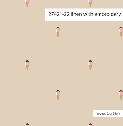 27421-22 ''Tiny Icecream'' Embroidery