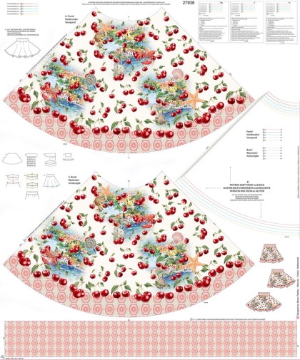 27938 ''Humble Cherry'' Skirt panel