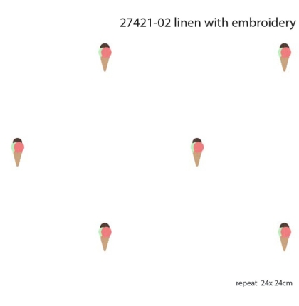 27421-02 ''Tiny Icecream'' Embroidery