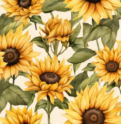 27916 ''Little Bigger Sunflower'' print