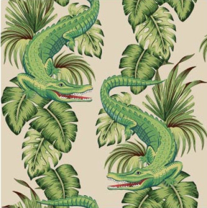 27224-22TR ''Croco Jungle'' print