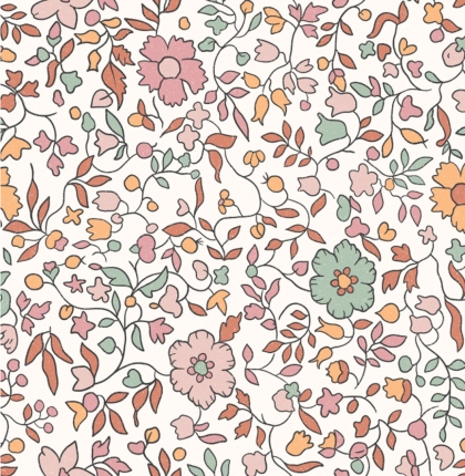 27464-02HD ''Pastel Floral'' print
