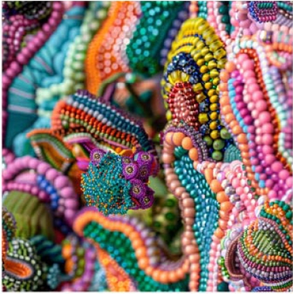 27810-12VE ''Beaded'' print