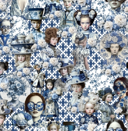 27908TR ''Blue Burlesque'' print