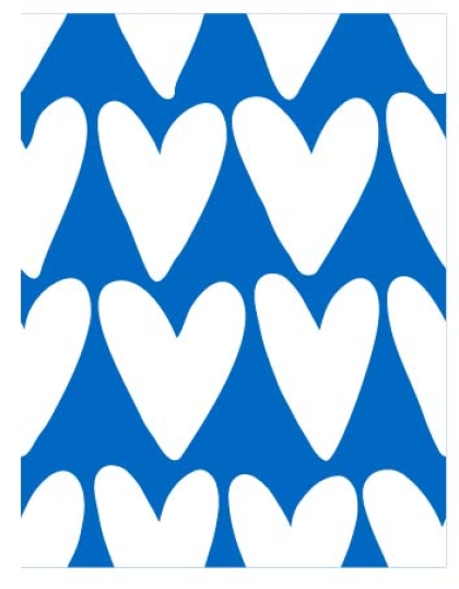 27962-09FT ''Heart Shape'' print