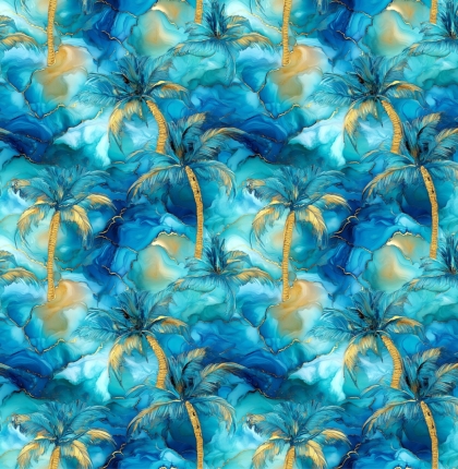 27755-99CV ''Electric Palmtree'' print