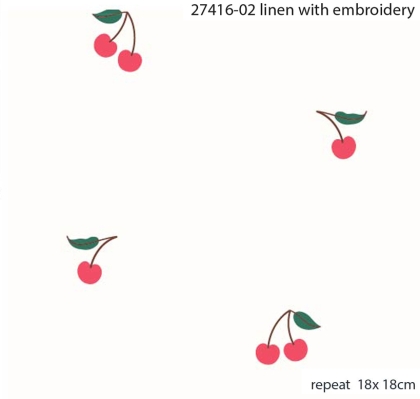 27416-02 ''Tiny Cherry'' Embroidery