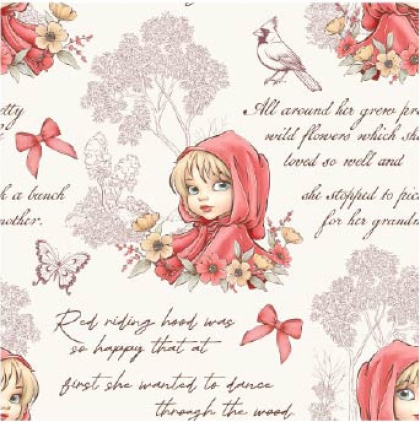 27227-02TR ''Red Riding Hood'' print