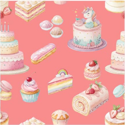 27218-11TR ''Cake Time'' print