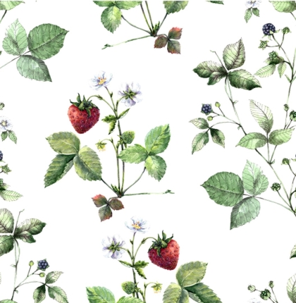27455-02HD ''Wild Strawberry'' print
