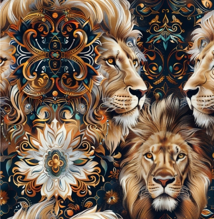27931-20TR ''Lion's Manes'' print