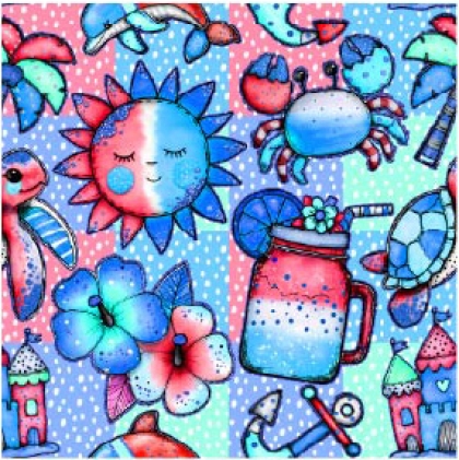 27552-09 ''Day At The Beach'' print