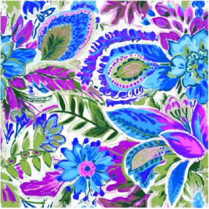 27243-09TR ''Flashy Flowers'' print