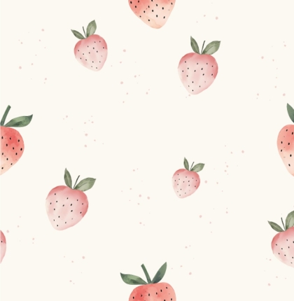 27463-02HD ''White Strawberry'' print