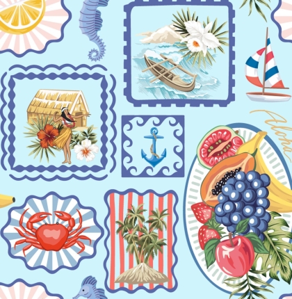 27758-09CV ''Aloha Summertime'' print