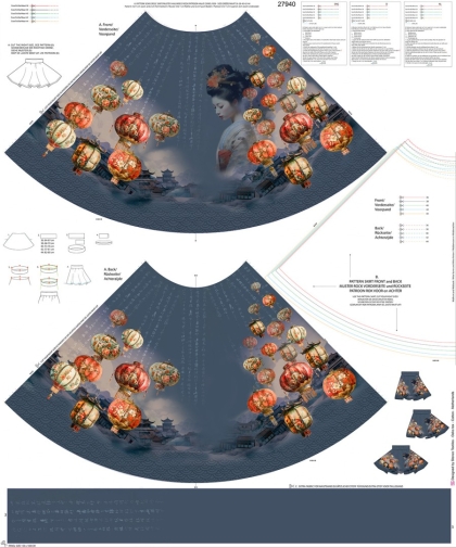 27940 ''Oriental'' Skirt Panel