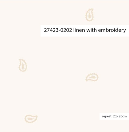 27423-0202 ''Tiny Paisley'' Embroidery