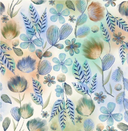 27750-09 ''Gradient Botanics'' print