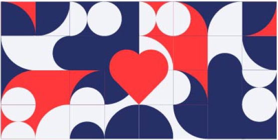 27802-15VE ''Heartistic'' print