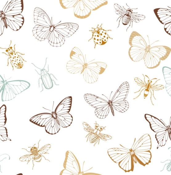 27401-02LI ''Butterfly Outlines'' print