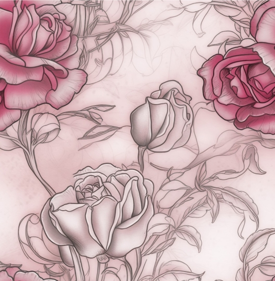 27925-12TR ''Rose Tattoo'' print