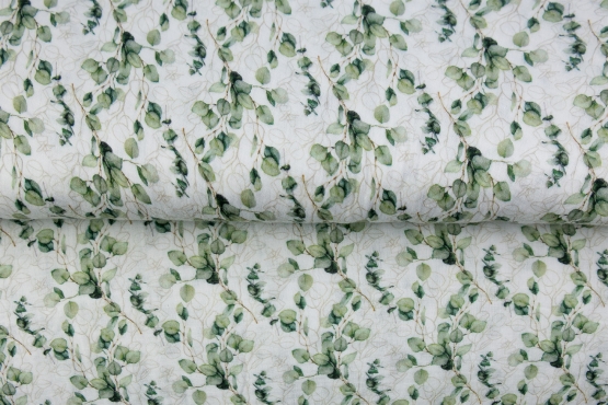 26117HD ''Little Leaves'' Mousseline print