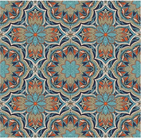 27862-15VW ''Kaleidoscope'' print