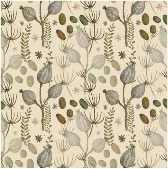 27413-22LI ''Sober Floral'' print