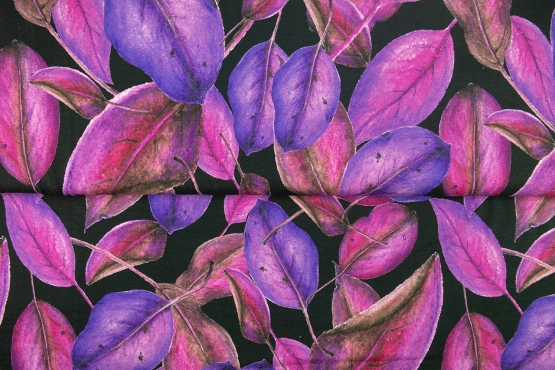 26805-12VI “Veil of Leaves” Viscose-jersey print