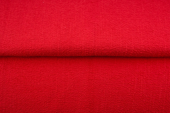 10490-11 (Bright Red) Cotton-mix Bouclé