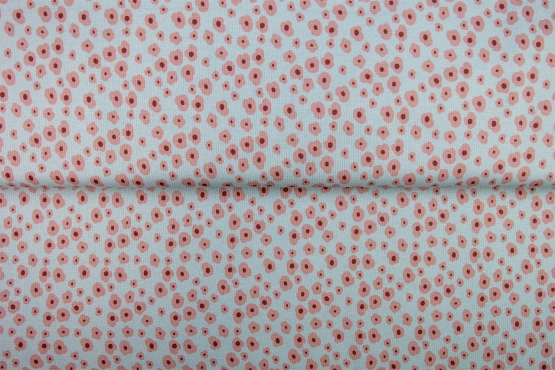 26356-09 ''Floral Outlines'' Rib Jersey Print