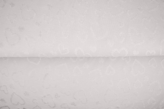 19753-22 ''Offwhite'' Jaquard Hearts